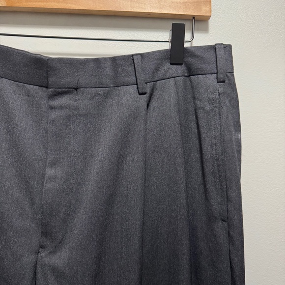 Ralph Lauren Purple Label Wool Charcoal Grey Black Trouser Pants Size 36 - Picture 5 of 13